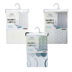 Imagen de Cortina de baño 180cm x 180cm- Incluye Argollas -Diseños Surtidos