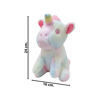 Imagen de Peluche unicornio multicolor-3 tonos-24cm.