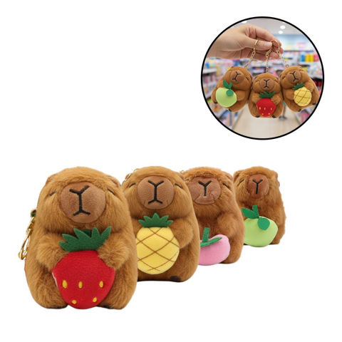Imagen de Llavero peluche capibara Diseños con fruta