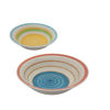 Imagen de Plato ceramica redondo hondo circulos color -18cm.-colores s