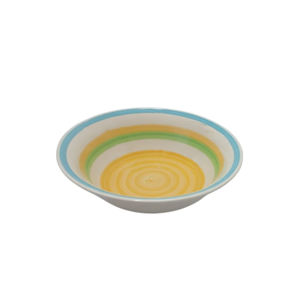 Imagen de Plato ceramica redondo hondo circulos color -18cm.-colores s