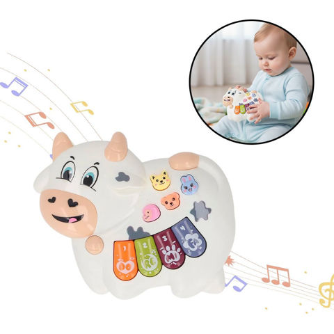 Imagen de Piano Juguete musical Diseño Vaca - Juguete didáctico