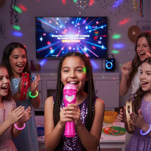 Imagen de Micrófono Juguete - Diseño Unicornio Micrófono a pilas