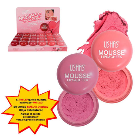 Imagen de Rubor Ushas en crema y labial 2 en 1-UC114