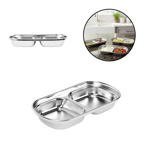 Imagen de Bowl doble metalizado para salsas o dips