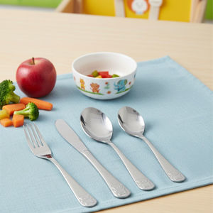 Imagen de Juego de Cubiertos de acero inoxidable x 4 pcs - Para Bebes Niños