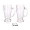 Imagen de Jarra de vidrio cervecera Set x 2 Jarras  - 420ml c/u