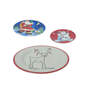 Imagen de Plato ceramica Diseños Papa Noel-  SURTIDOS