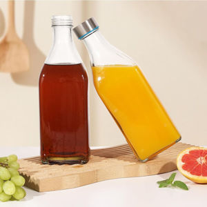 Imagen de Botella de vidrio con tapa metalica-1 litro