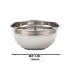 Imagen de Bowl redondo acero inox. 21,5cm.