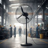 Imagen de Ventilador Industrial con base  - De pie en Metal 130w  Diám 66cm