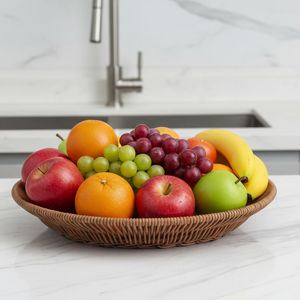 Imagen de Bandeja símil ratán Redonda - Panera Decoración