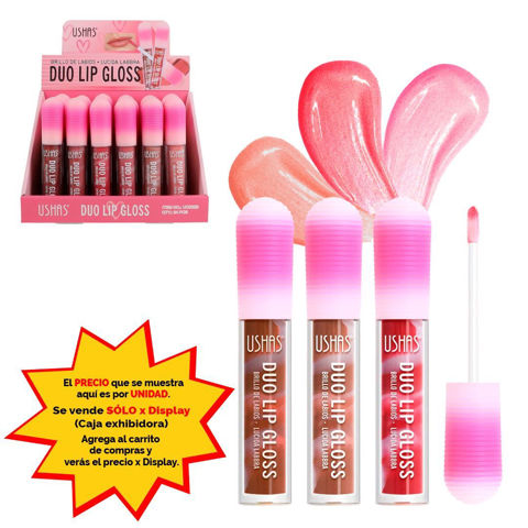 Imagen de Brillo labial Ushas Duo con aplicador- UC063B