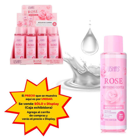 Imagen de Agua micelar Ushas- Rosas- UC118-1