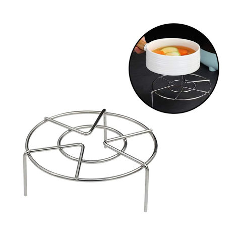 Imagen de Rejilla enfriadora Apoya Ollas Fuentes Asaderas Acero Inoxid. con patas