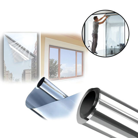 Imagen de Film pelicula polarizada Lámina espejada rollo 3mt x 1.20mt