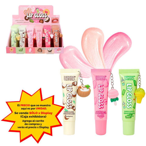 Imagen de Brillo labial Ushas-6 sabores-UC156