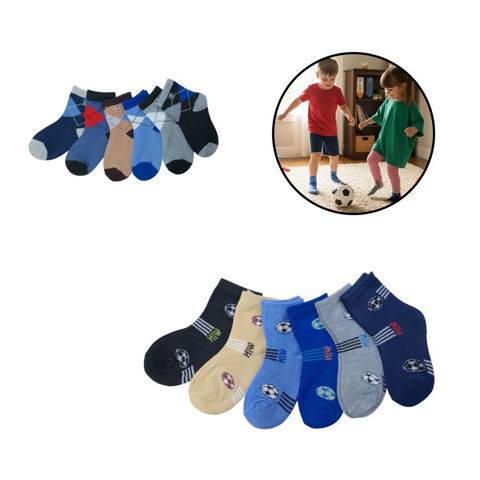 Imagen de Medias infantiles estampadas X 12 pares  Diseños SURTIDOS.