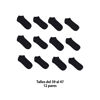 Imagen de Medias soquete lisas negras X 12 pares