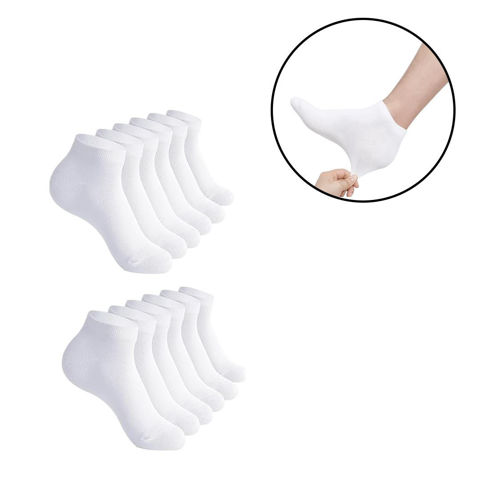 Imagen de Medias cortas para dama  X 12 pares   Color blanco