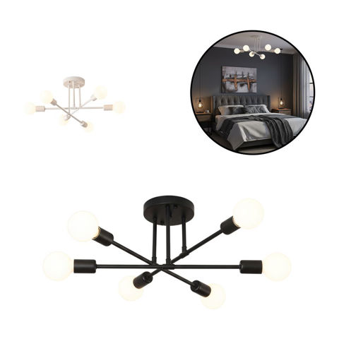 Imagen de Lampara de techo 6 Luces Araña Estilo Nórdica