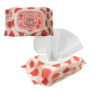 Imagen de Toallas desmaquillante Ushas- Rosas - 30 lienzos