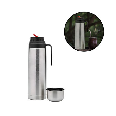 Imagen de Termo acero con tapón cebador - 1 Litro