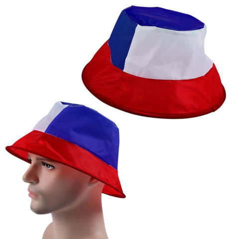 Imagen de Sombrero gorro Futbolero Rojo Blanco Azul