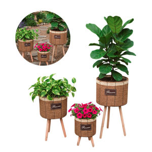 Imagen de Porta macetas Estilo Boho Rustico x 3 piezas