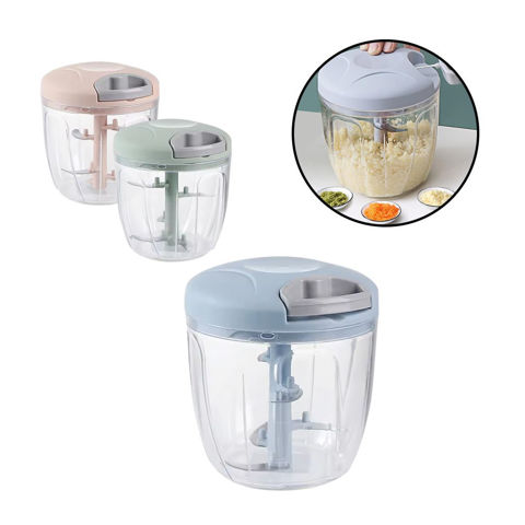 Imagen de Picadora manual Picadora vegetales Cuerda manual - Capacidad 900 ml