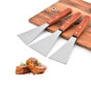 Imagen de Espatula metal para cocina mango madera-