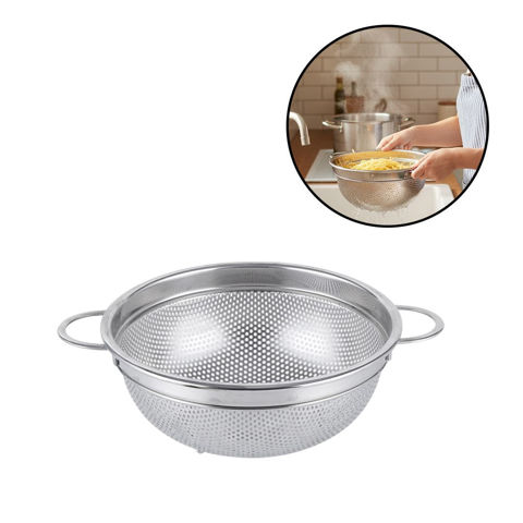 Imagen de Colador de acero inoxidable con asas