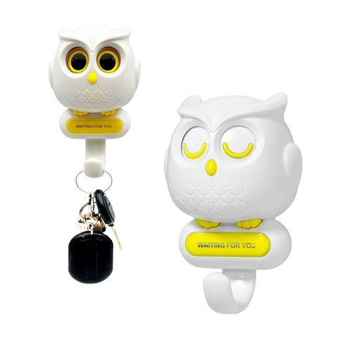 Imagen de Perchero para pared  Perchero portallaves - Diseño Buho