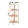 Imagen de Repisa en bambu tipo escalera 3 estantes - Esquinero