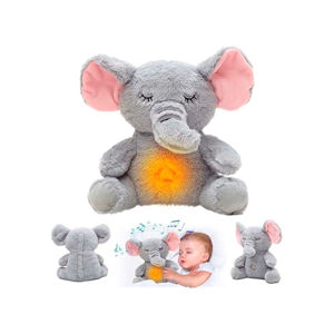 Imagen de Peluche Elefante - Peluche Interactivo Sensorial Respira Luz Musica