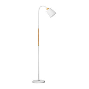 Imagen de Lampara de pie moderna Nórdica 168cm.-metal combinada con madera