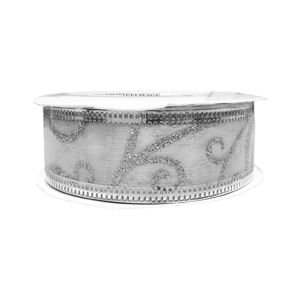 Imagen de Navidad cinta C/U - 2,5cmx2,7m- varios diseños plata