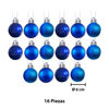 Imagen de Navidad bolas 6cm-caja por 16pc-azules-caja pvc