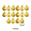 Imagen de Navidad bolas 6cm-caja por 16pc-dorado-caja pvc