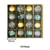 Imagen de Navidad bolas 6cm-caja por 16pc-dorado-caja