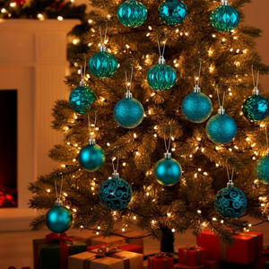 Imagen de Navidad bolas 6cm-caja por 16pc-azul-caja