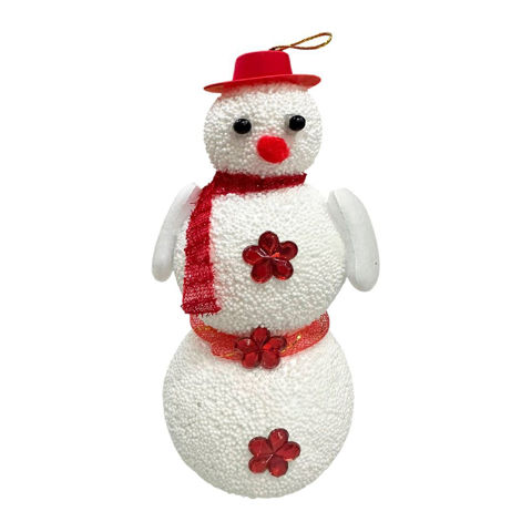 Imagen de Navidad muñeco de nieve- 3 pelotas - en bolsa-14x6cm.