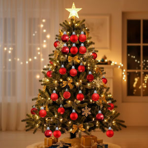 Imagen de Navidad bolas 5cm-caja por 20pc-rojo-caja