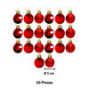 Imagen de Navidad bolas 5cm-caja por 20pc-rojo-caja