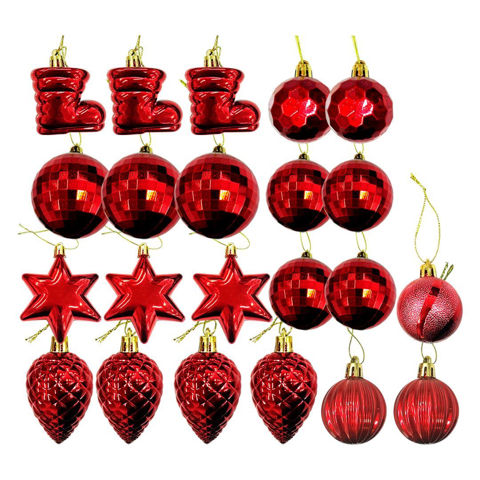 Imagen de Navidad chirimbolos surtidos-caja mica por 22pc-oro rosa