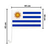Imagen de Bandera de Uruguay Ideal para auto 45x30cm.