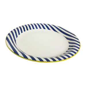 Imagen de Plato ceramica redondo circulos color -26,5cm.-4 colores