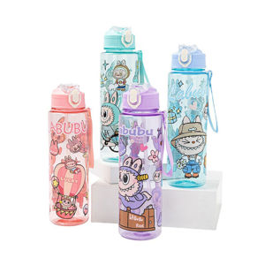 Imagen de Botella plastica 800ml. con tapa sorbito - Diseños surtidos.