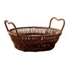 Imagen de Canasta tipo ratan redonda profunda 2 asas