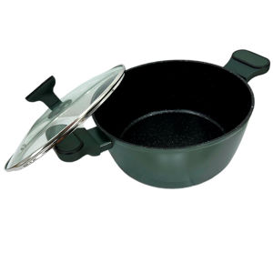 Imagen de Olla con tapa de vidrio-aluminio-25cm.